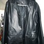 Mens EA Collection black faux leather jacket size L