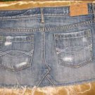 Junior's Women's Abercrombie & Fitch blue denim Jean mini skirt size 2