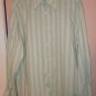 Claiborne Mens Moden Fit shirt green button front long sleeve dress size XL