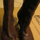 Womens brown leather Amanda Smith boots size 8M