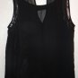 Womens a.n.a sheer black sleeveless blouse size M