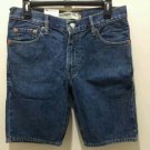 Mens 505 Levis Regular medium blue denim jean shorts size 30 NWT
