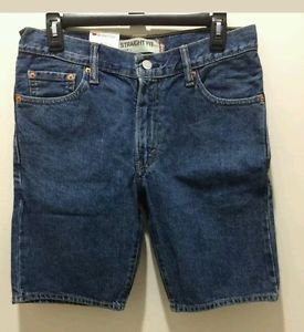 Mens 505 Levis Regular medium blue denim jean shorts size 30 NWT