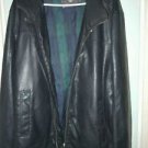 Dockers Mens Black Faux Leather Motorcycle Jacket Size XL
