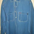 Lucky Brand jeans blue denim button up long sleeve shirt Mens size S