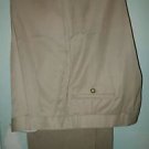 Lanificio Comero Super 100's 100% Pure Wool Mens Beige Dress Pants Size 36
