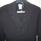 Juniors Fashion Bug 3 pc black pin striped pant skirt jacket suit set size 11/12