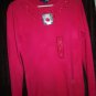 Womens Basic Editions pink sweater size S NWT 100% acrylic