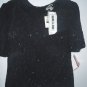 Vintage Mark & John by Gopal Black sequin beaded blouse top evening 100% silk L