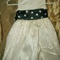 Girls Kiki formal ivory black party wedding special occasion dress size 5/6