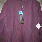 Womens Juniors Stitch Basic maroon zipper front water resistant jacket size  M