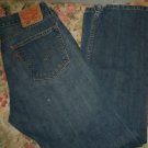Levis 505 size 32x30 mens blue dark stonewash jeans regular fit straight leg