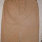 Womens Juniors Gap Jeans Beige Corduroy Skirt Size 4