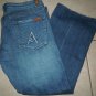 Womens 7 For All Mankind Crop "A" pocket Capri blue denim jeans size 30
