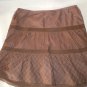 Juniors Hollister Brown Elastic Waist Skirt Size M