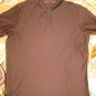 Perry Ellis brown mens polo shirt size L FREE SHIPPING