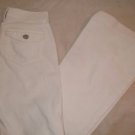 Womens Juniors Noir ivory white flare leg size 2