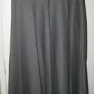 Vintage Claude Barthelemy Paris wool maxi skirt 24" gray black 36/6 below knee