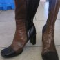 Womens Brown multi-color Predictions ankle boots size 6 1/2