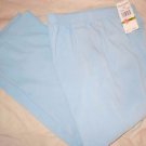Womens Alfred Dunner Stretch Elastic Waist Pants Sky Blue Size 14P Short NWT