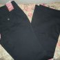 Womens Arizona Jeans Classic Boot Cut Black Flat Front Pants Size 13 NWT