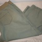 Faded Glory Womens khaki green Capri pants size 14
