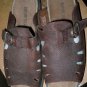 Nature Trek brown leather slip on sandals size 9