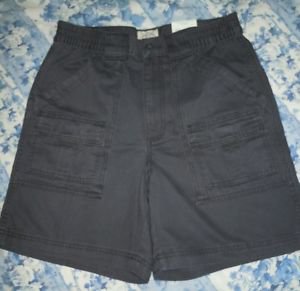 St Johns Bay Mens Hiking Shorts Size 30 Charcoal Grey NWT