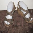 Womens Montego Bay Club brown cork sandals size 6