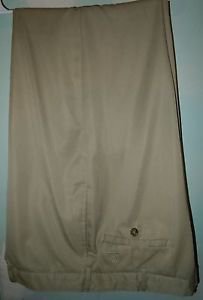 Mens Tommy Hilfiger beige flat front dress pants size 38x29