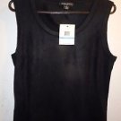 Mens Designers Originals black sleeveless acrylic sweater size XL NWT
