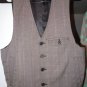 Mens Foreign Exchange Vest Size Small Grey/Brown