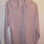 Mens Vintage Levi plaid button up shirt size XL