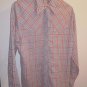 Mens Vintage Levi plaid button up shirt size XL