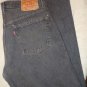 Mens Levis 501 Original Bottom Fly Classic Straight leg black jeans size 34x32