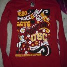 Juniors USC Trojans long sleeve maroon tshirt size L