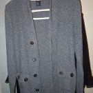 Juniors Womens H&M grey button front cardigan sweater size XS