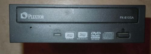PLEXTOR PX-810SAB 18x SATA DUAL LAYER DVD-RW DRIVE BLACK USED AND TESTED