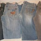 Lot of 4 Juniors Jeans South Pole Wet Seal Angel Nissi Size 7