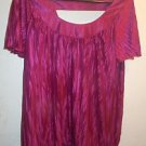 Womens Alyx blouse size XL magenta pink short sleeve top