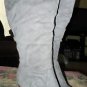 Womens grey knee high boots