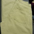 Womens Zenana Sport sraight leg beige Made Italy pants size 33