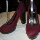 Mossimo maroon heels pumps size 9.5