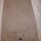 Men's Dockers Flat Front Individual Fit Waistband Beige Size 40x32