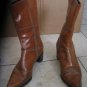 Womens Colin Stuart brown leather boots size 7.5