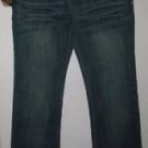 Womens Juniors LDL blue denim straight leg slim fit dark wash jeans size 28 NWT