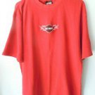 Mens Harley Davidson Red Short Sleeve Shirt Size L