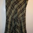 Womens Alfani skirt green/black silk/wool size 16