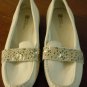 White Mountain leather suede off white slip on loafers moccassins flat shoes 6.5