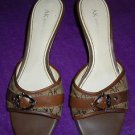Womens Anne Klein slip on brown pumps size 8.5